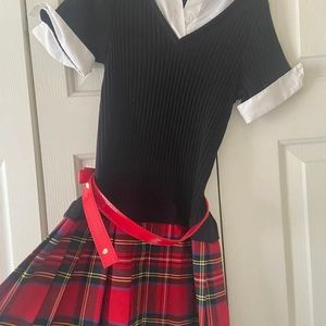 Rare Editions Black & Plaid Dress